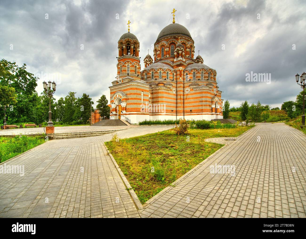 Ancient Christian cathedral. Stock Photo