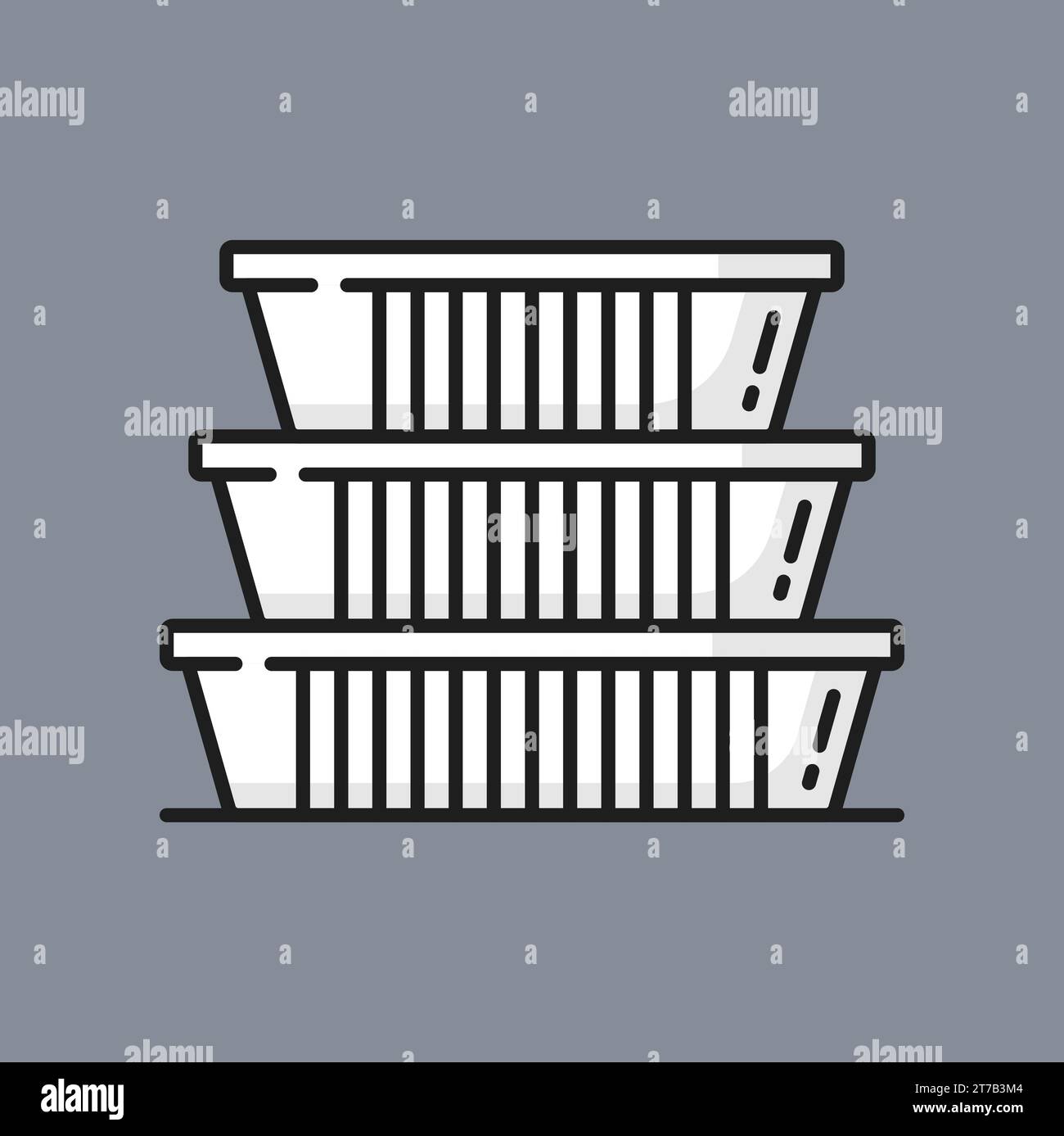 Styrofoam containers Stock Vector Images - Alamy
