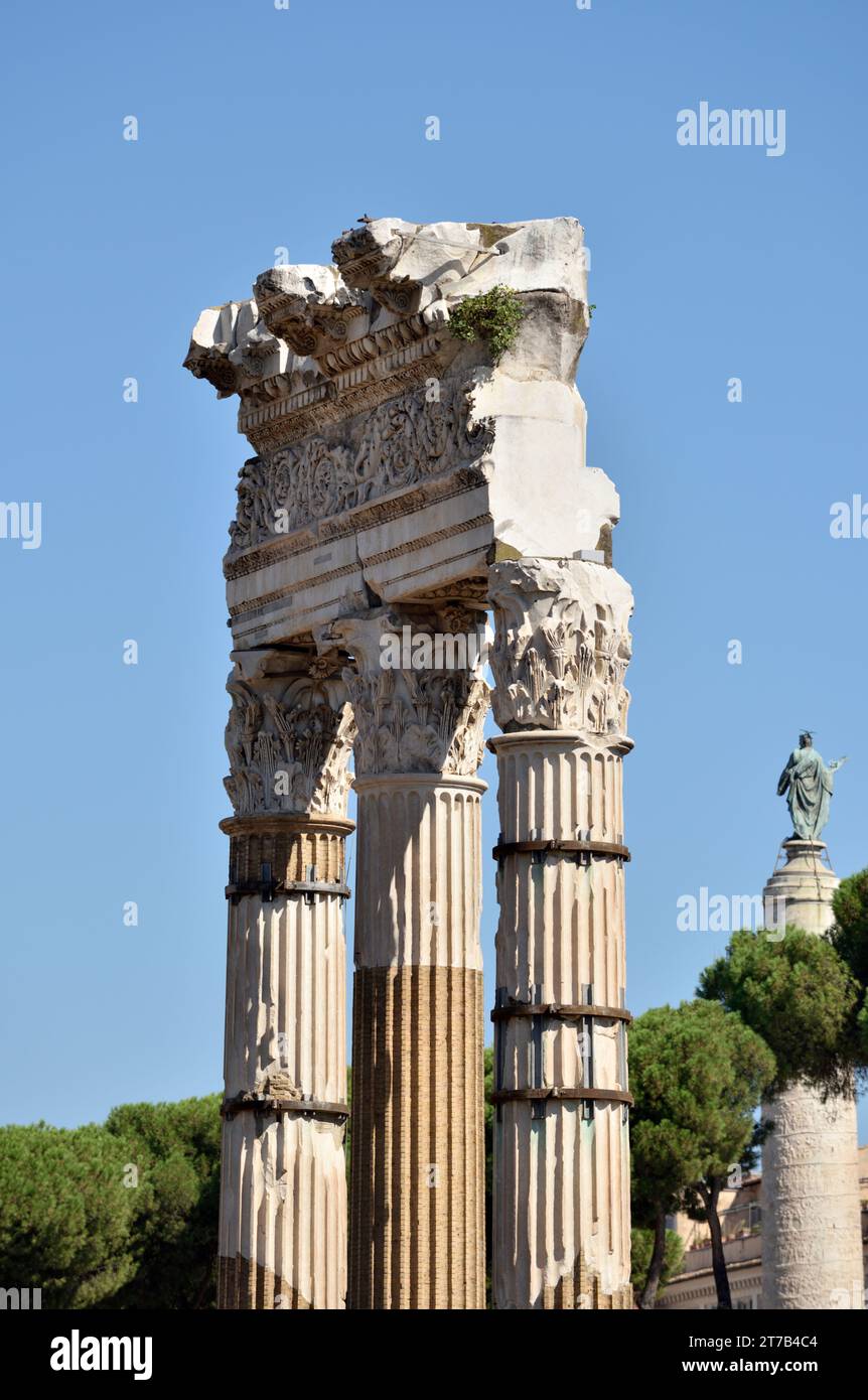 Italy, Rome, Forum of Caesar, Temple of Venus Genetrix Stock Photo