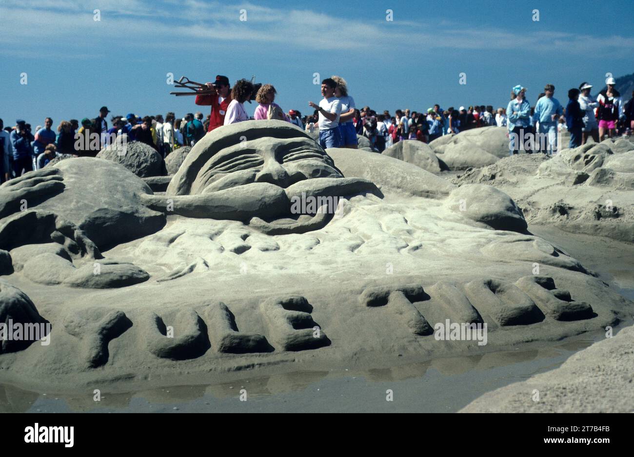 Cannon Beach Sand Castle Contest, Cannon Beach, Oregon Stock Photo Alamy