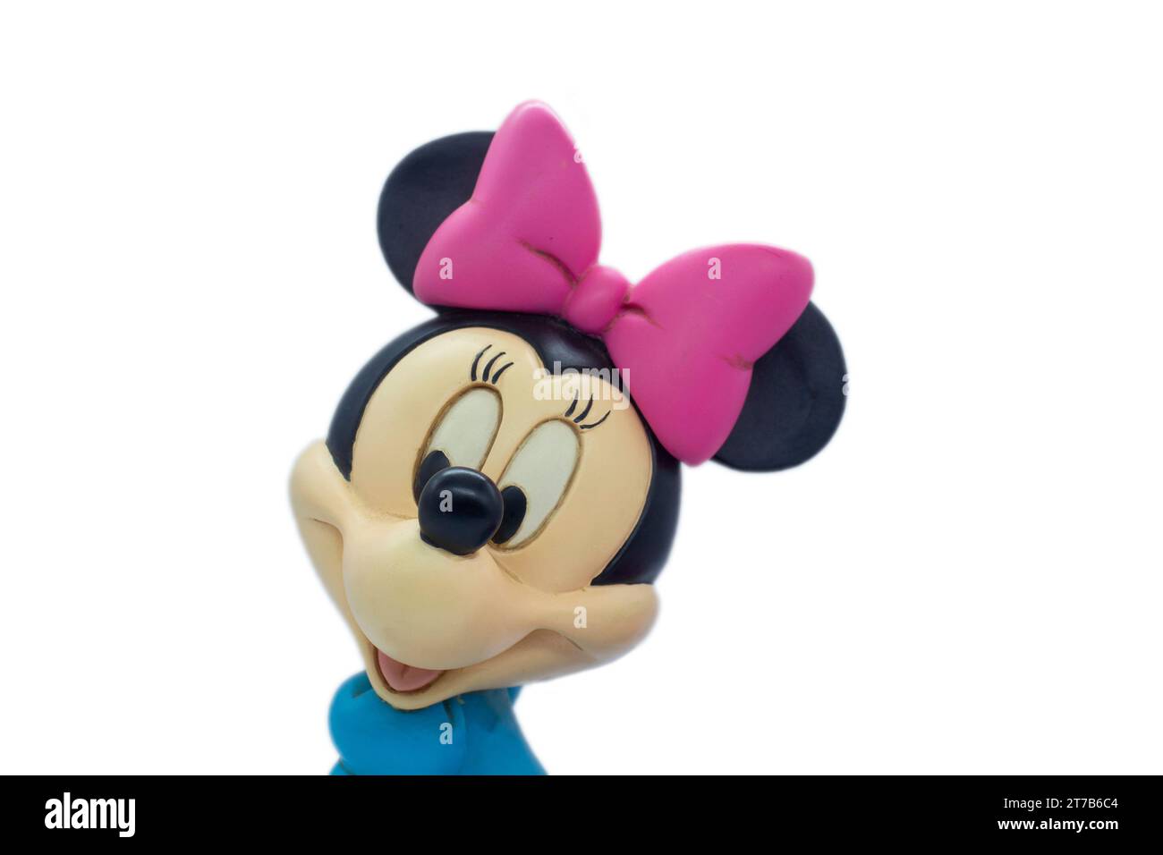 Minnie Mouse on a white isolated background. Stock Photo