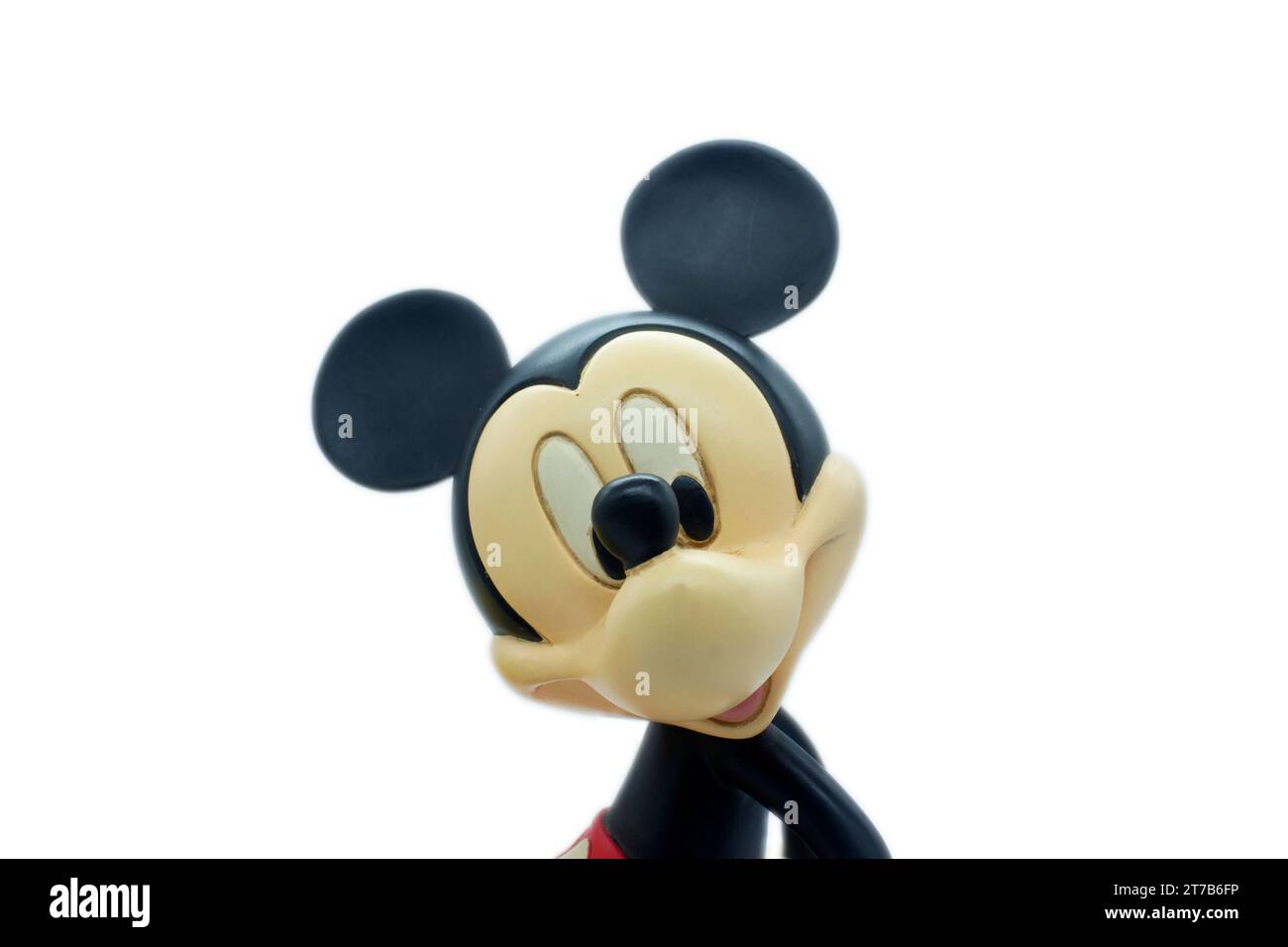 Studio image of Mickey mouse on a white isolated background. Stock Photo