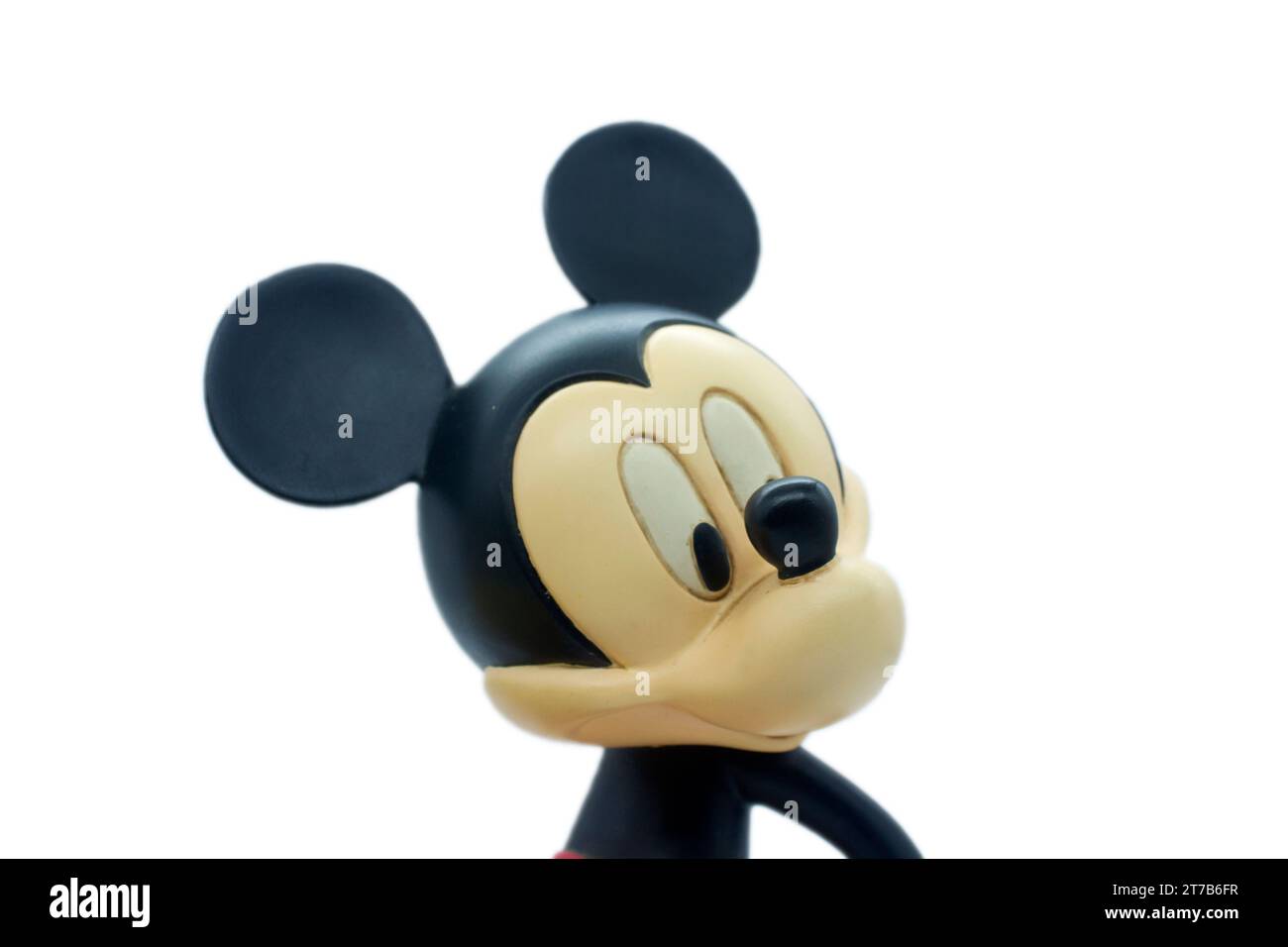 Studio image of Mickey mouse on a white isolated background. Stock Photo