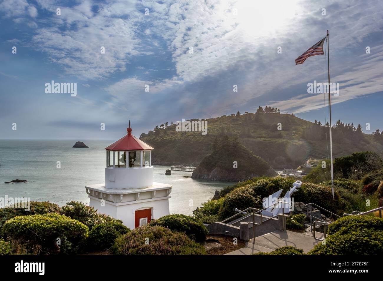 The Trinidad Head Lighthuse On The Coast Of California Stock Photo - Alamy