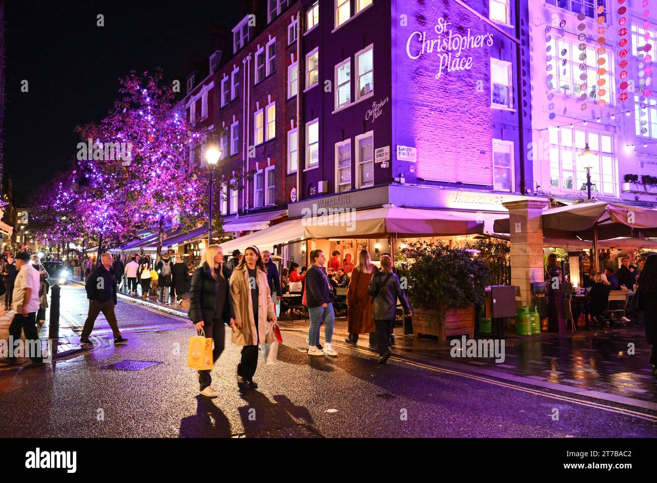 EDITORIAL USE ONLY A general view of 'St Christmas Place', a sevenweek