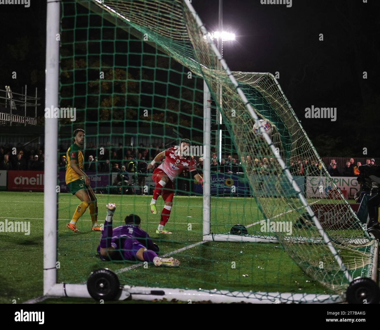 Nicky Cadden 7 of Barnsley scores to make it 01 during the Emirates