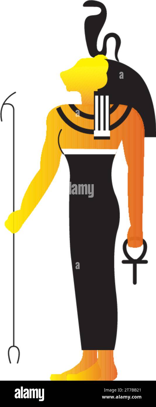 Isolated colored egypt god statue icon Vector illustration Stock Vector