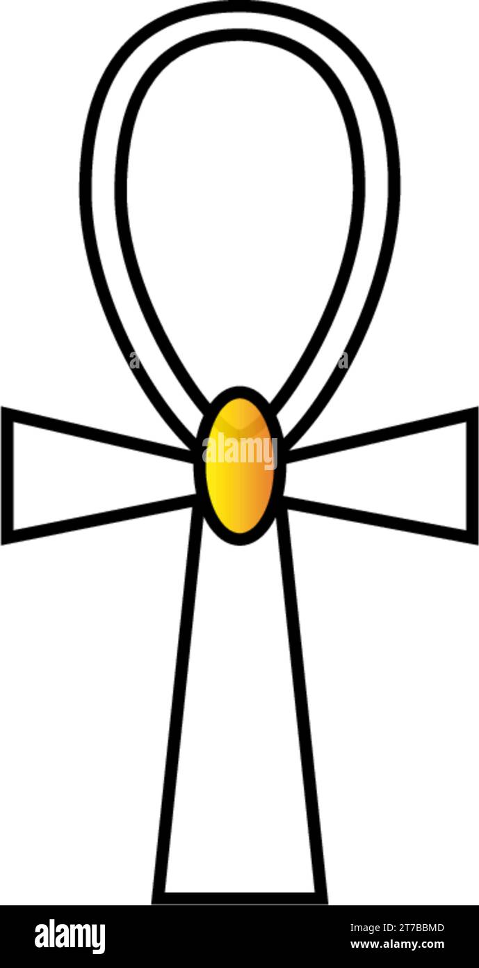 Isolated golden pharaoh symbol icon Egypt Vector Stock Vector Image ...