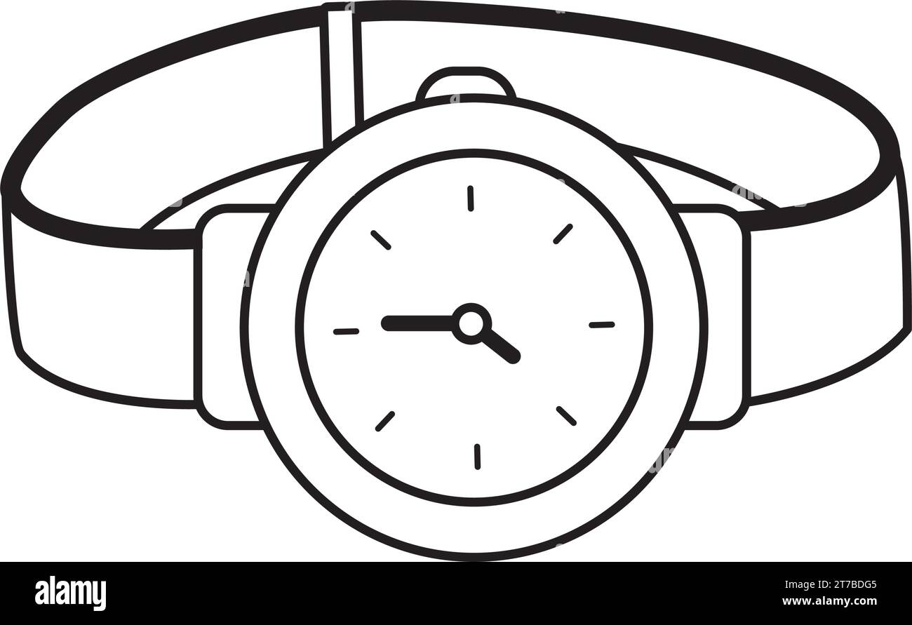 Wrist Watch Template Coloring Coloring Pages
