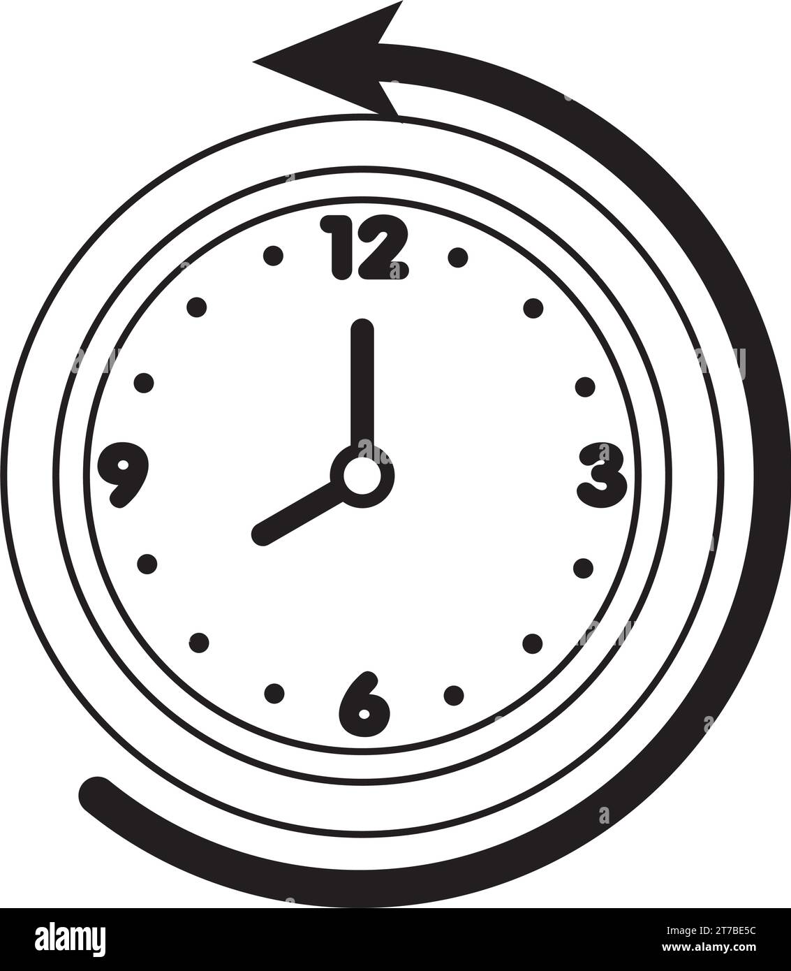 Wall clock icon Vector Stock Vector Image & Art - Alamy