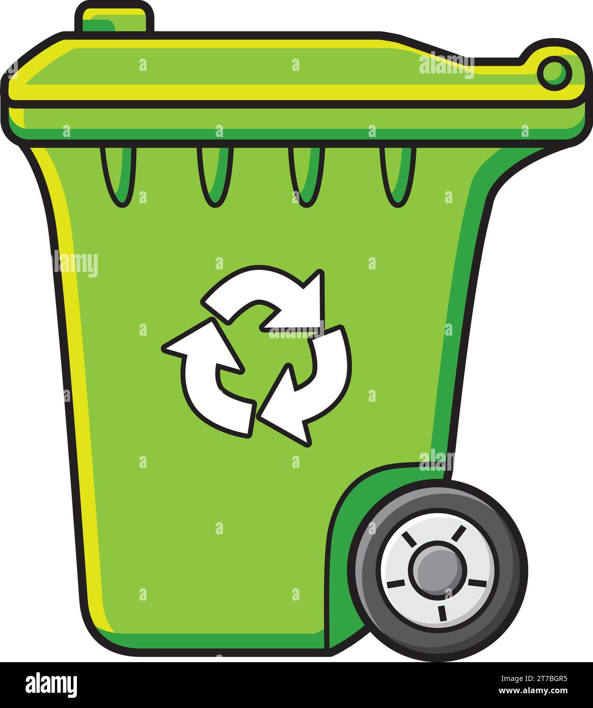 Wheelie bin vector Cut Out Stock Images & Pictures Alamy