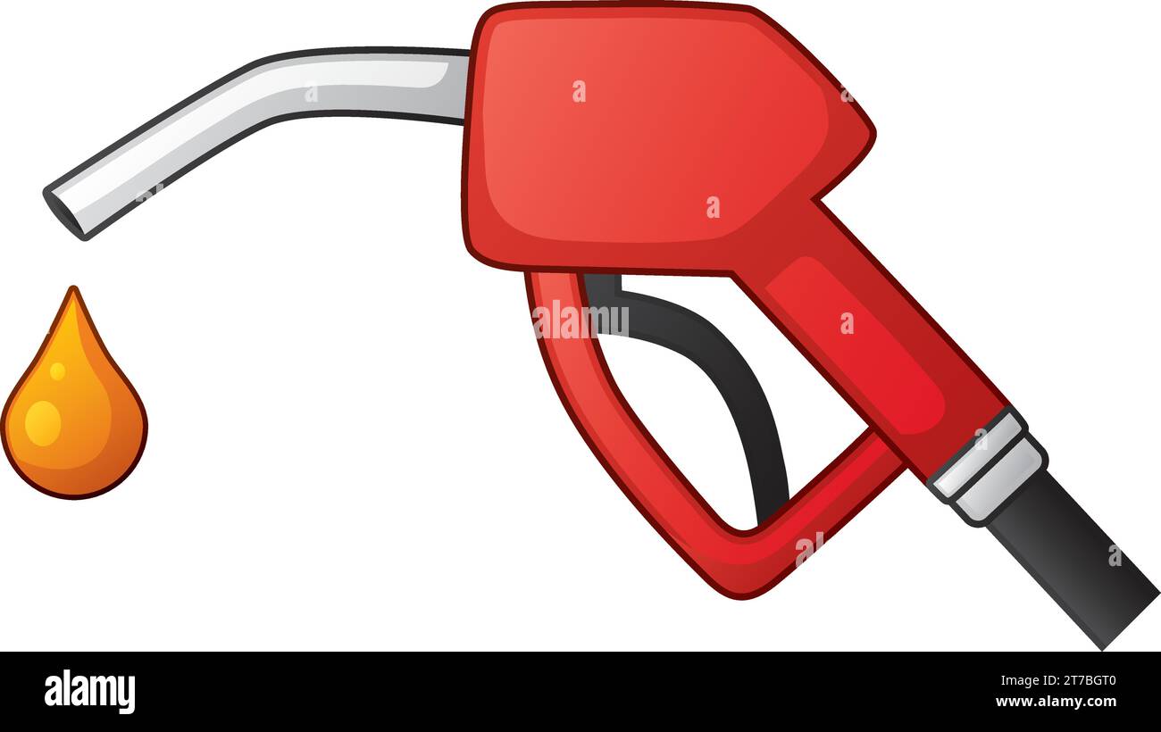 Red fuel pump nozzle Stock Vector Image & Art - Alamy