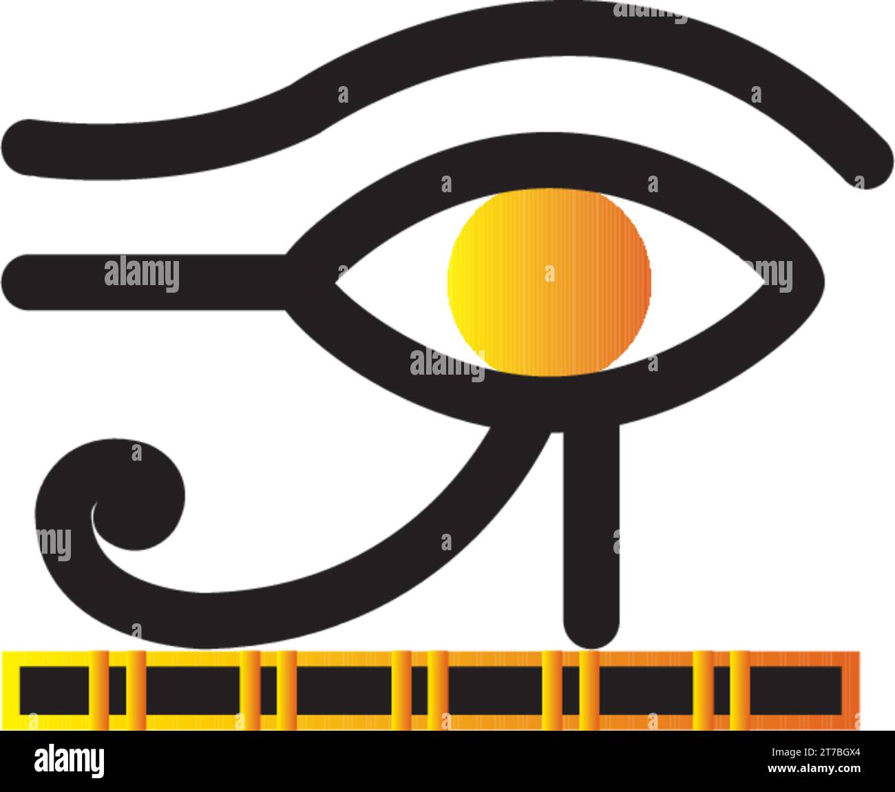 Isolated colored eye egyptian symbol Egypt Vector Stock Vector Image