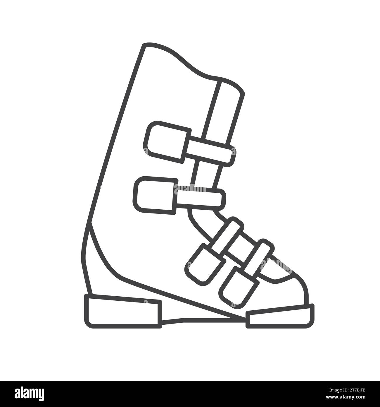 ski boot outline icon vector illustration Stock Vector Image & Art Alamy