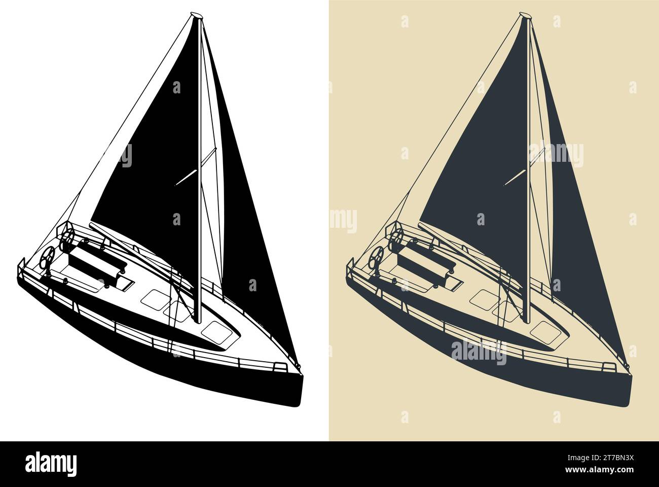 Modern luxury vessel Stock Vector Images - Alamy