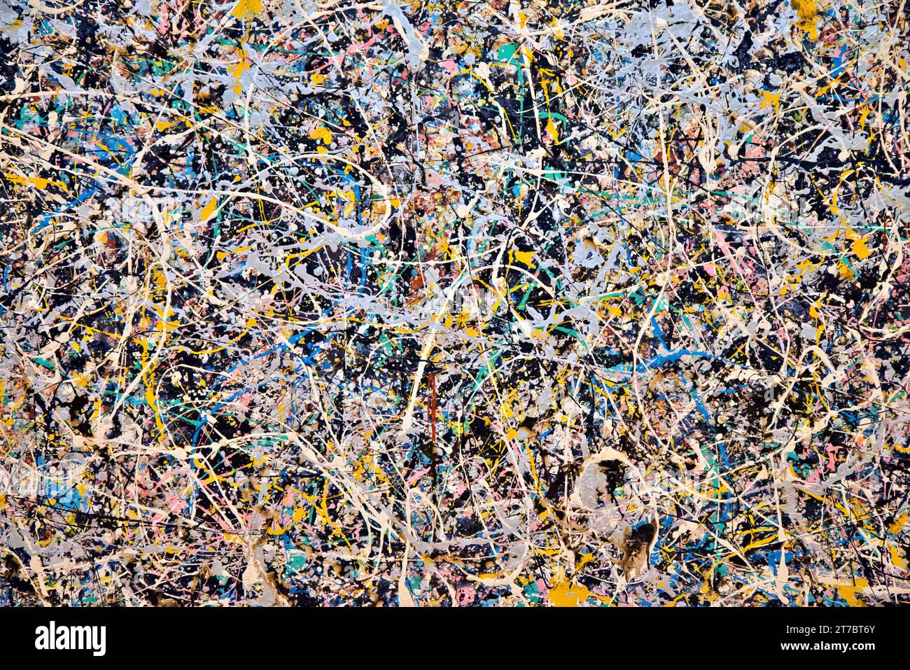 'Lavender Mist Number 1, 1950 by Jackson Pollock: A Classic Art Masterpiece' Stock Vector