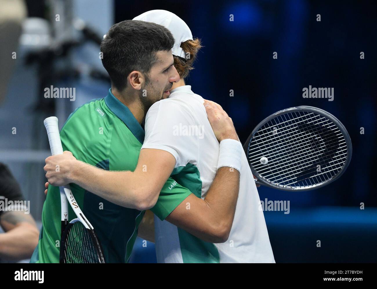 November 15, 2023, TURIN Jannik Sinner of Italy during the Nitto ATP