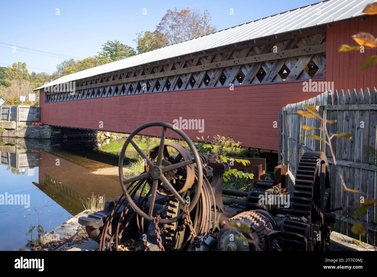 The Paper Mill Village Bridge, also called the Paper Mill Bridge or Bennington Falls Covered