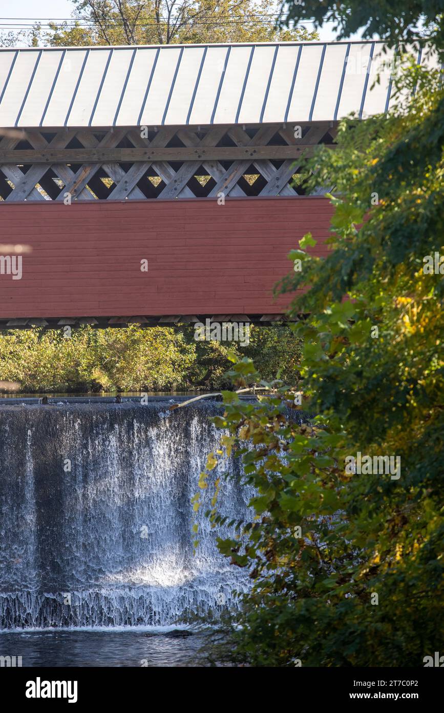 The Paper Mill Village Bridge, also called the Paper Mill Bridge or Bennington Falls Covered