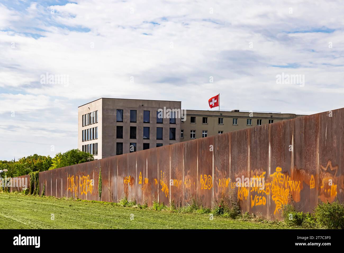 Swiss Embassy, Spreebogenpark Berlin, Germany Stock Photo