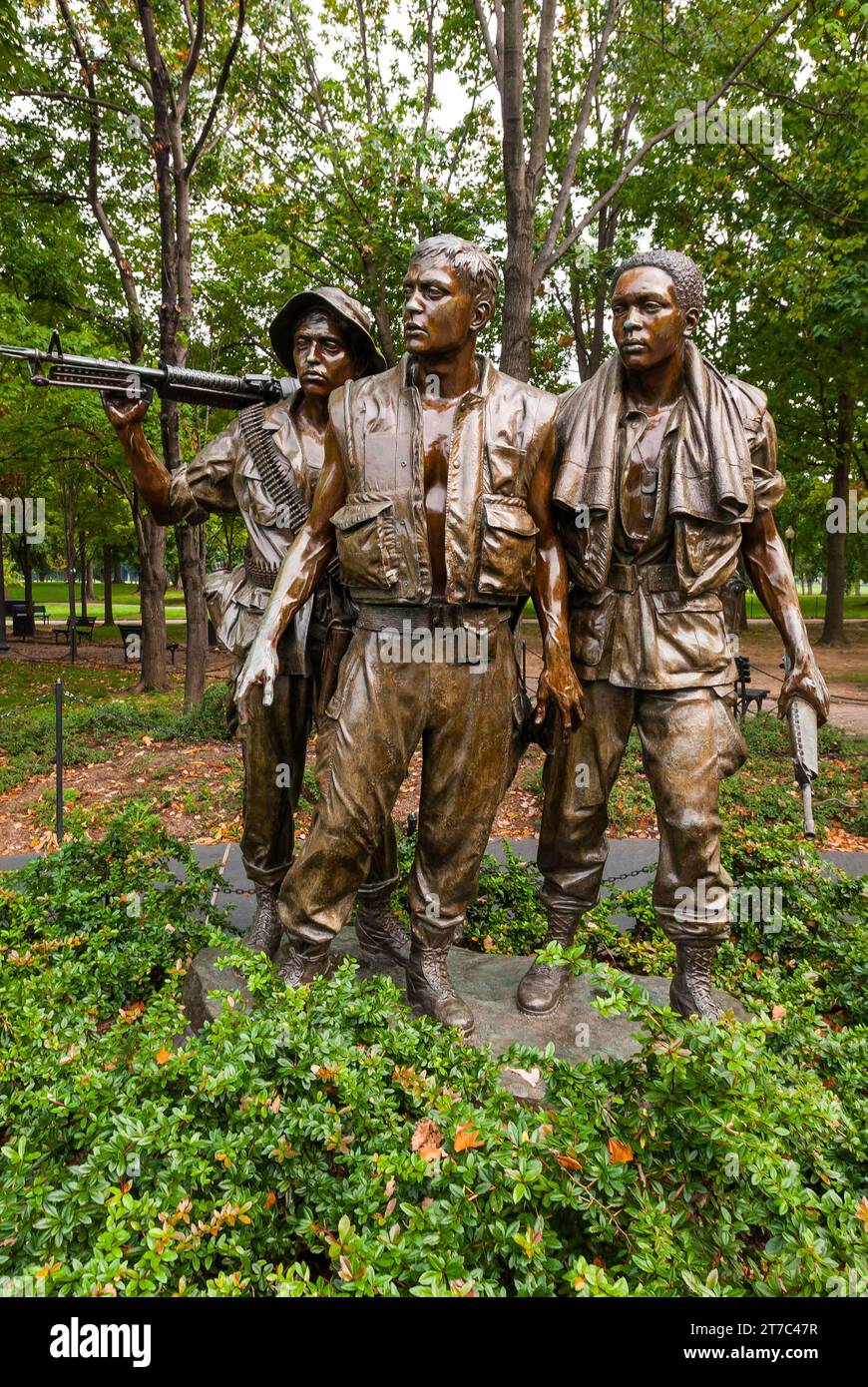 Memorial to the Vietnam War in Washington D. C., USA Stock Photo