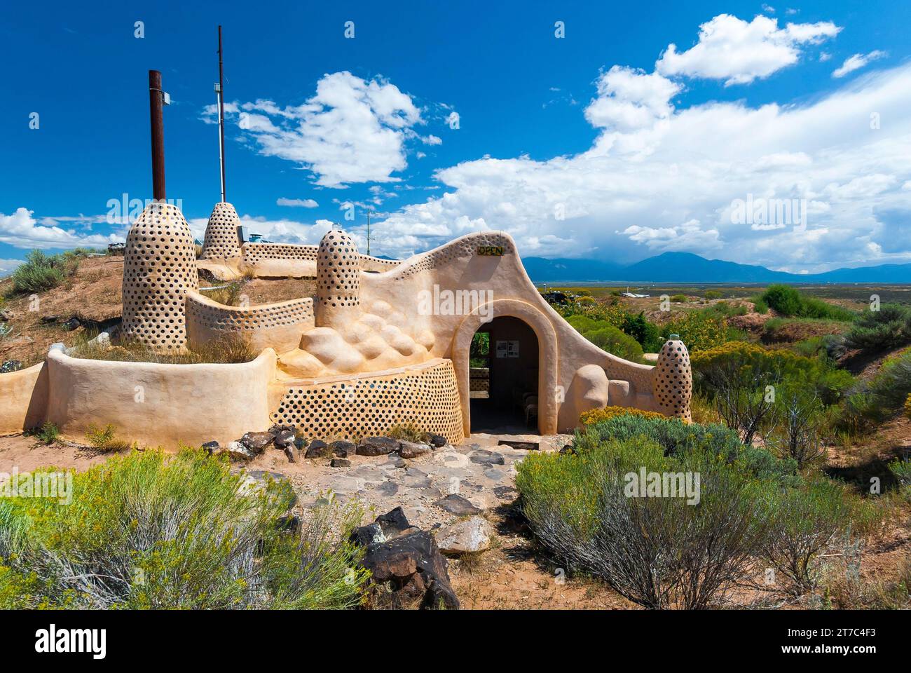 Image showcasing Self-sufficient earth buildings, house, solar energy, alternative ...