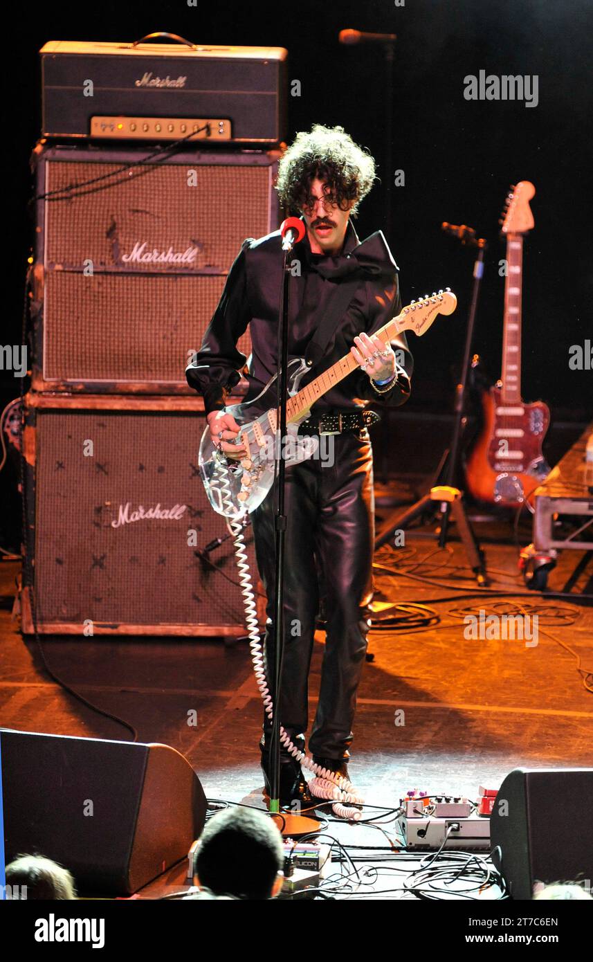 Josh Landau of Stolen Nova performing at the Fonda theater in Hollywood, California, USA Stock Photo