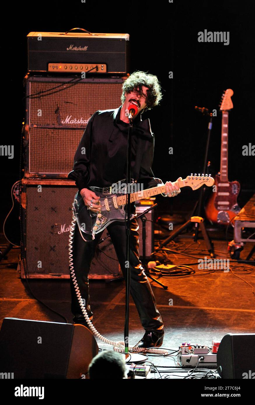 Josh Landau of Stolen Nova performing at the Fonda theater in Hollywood, California, USA Stock Photo