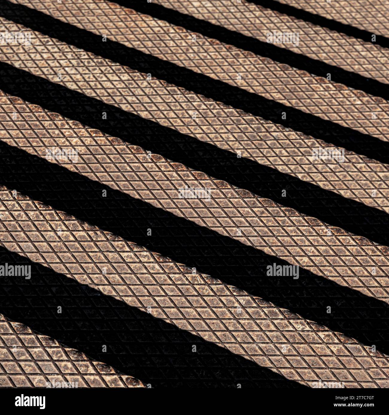 Metallic background with black lines Stock Photo