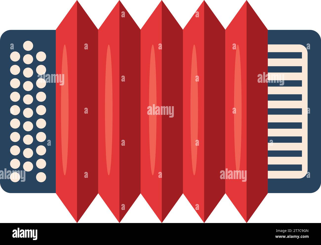 Playing accordion vintage Stock Vector Images Alamy