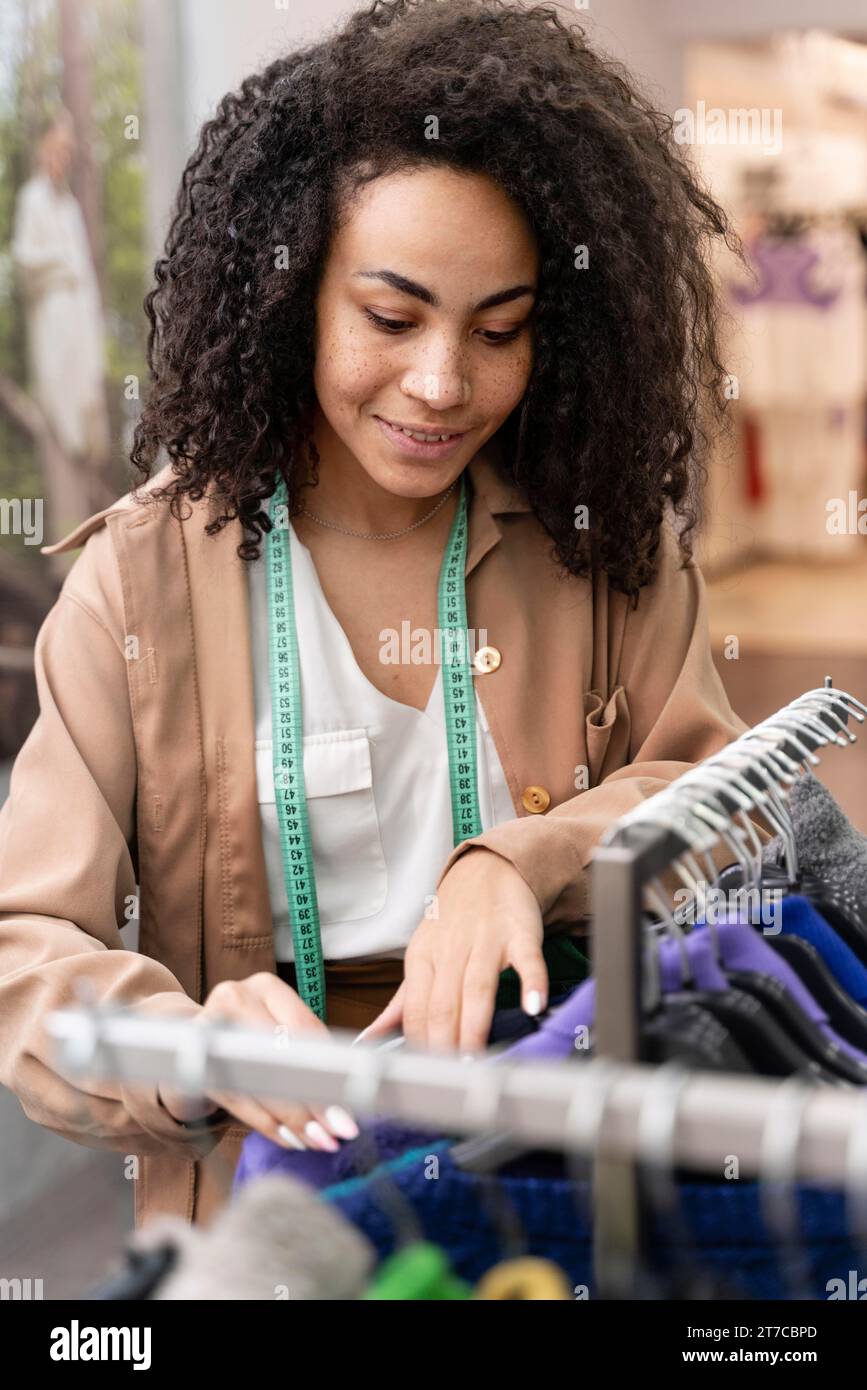 Personal shopper store working 7 Stock Photo Alamy