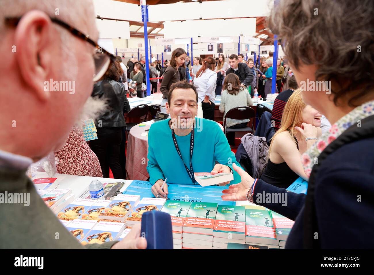 JeanBaptiste Andrea Prix Goncourt 2023. The writer JeanBaptiste Andrea Prix Goncourt 2023 for