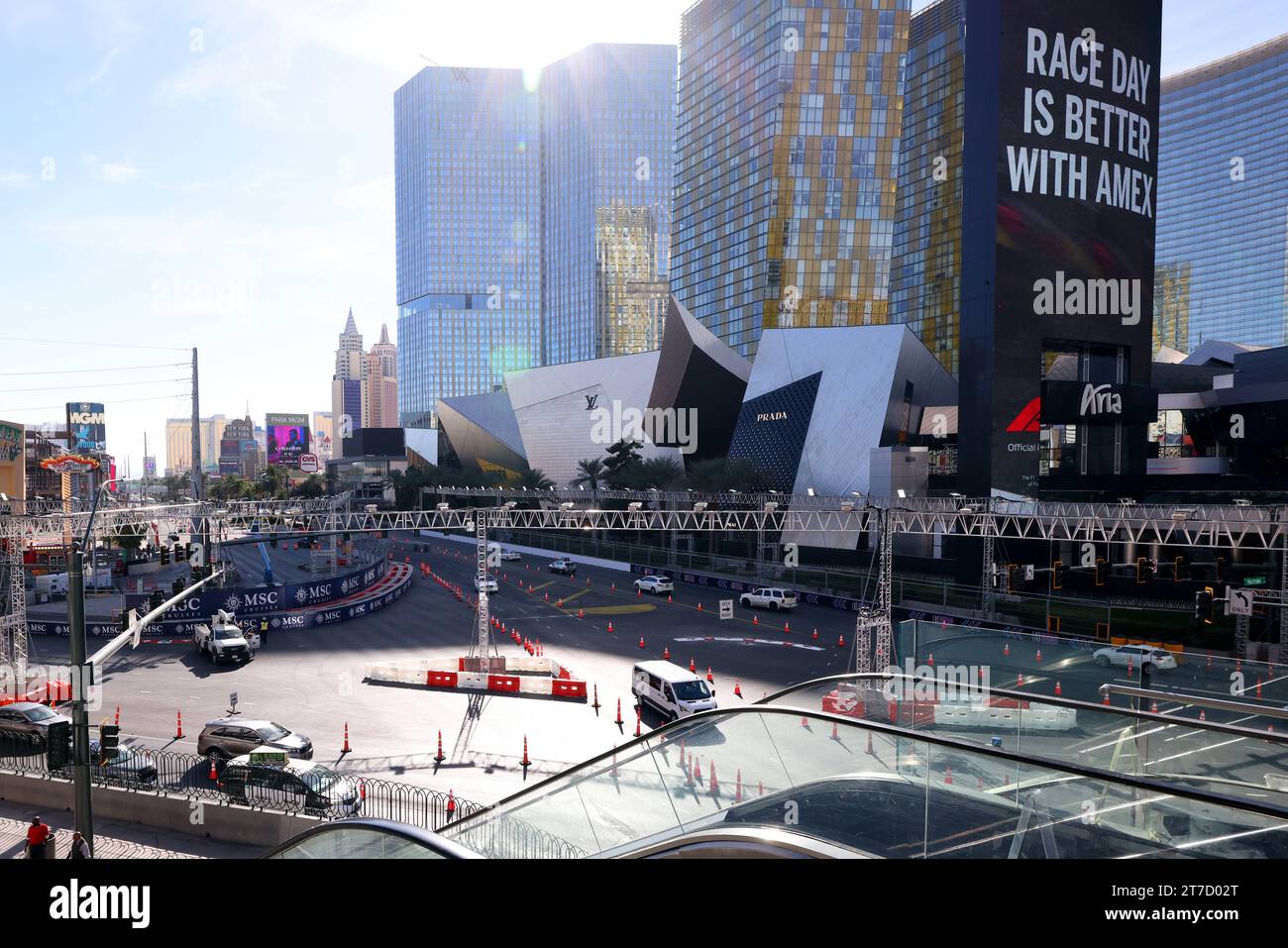 14th November 2023 Las Vegas, Nevada, USA. Preparations for the F1