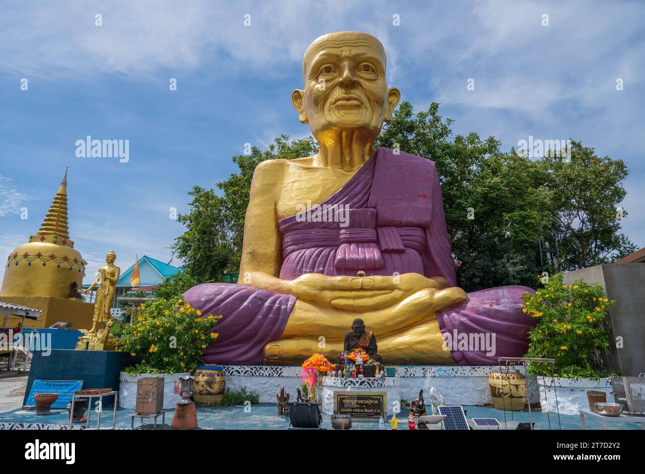 A Buddhist Statue at the Thai Island Koh Larn near Pattaya District