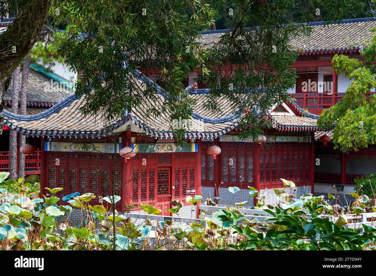 Classical and exquisite traditional Chinese royal gardens and ancient buildings Stock Photo