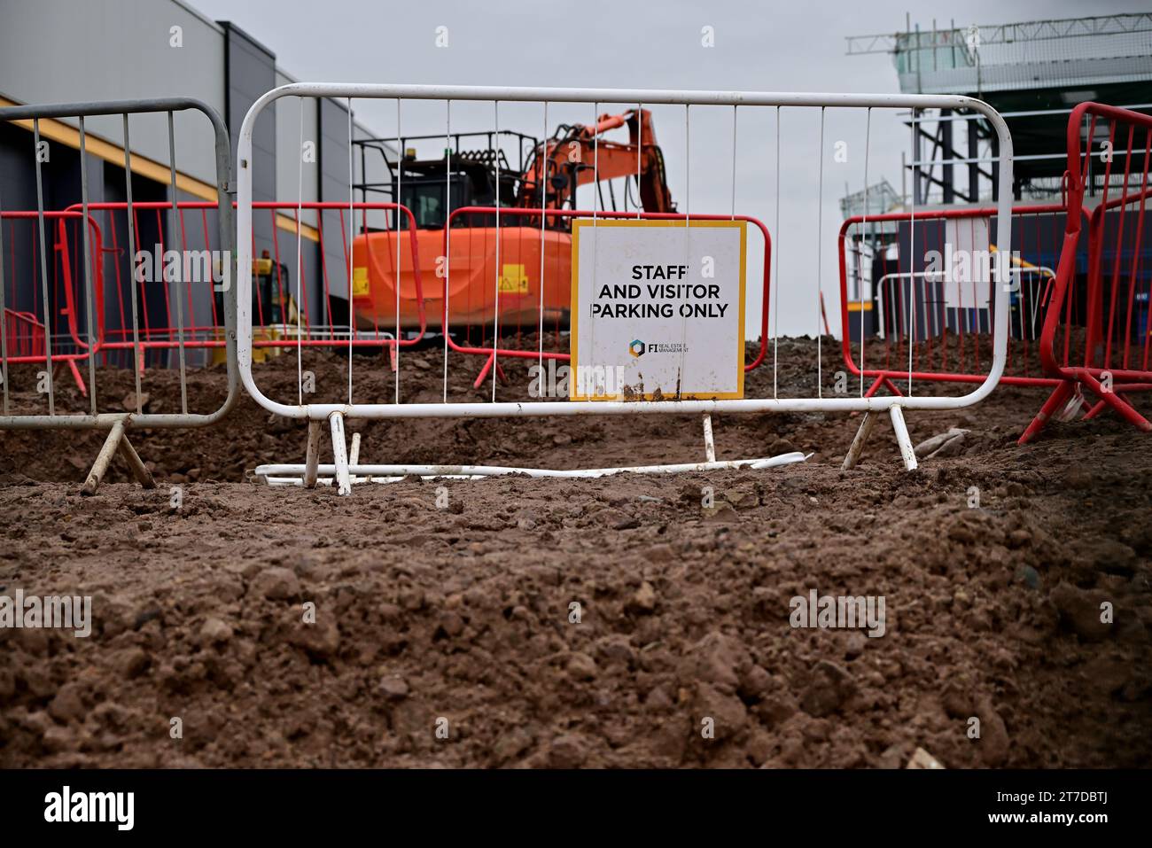Around the UK Botany Bay Mill development site following heavy rain