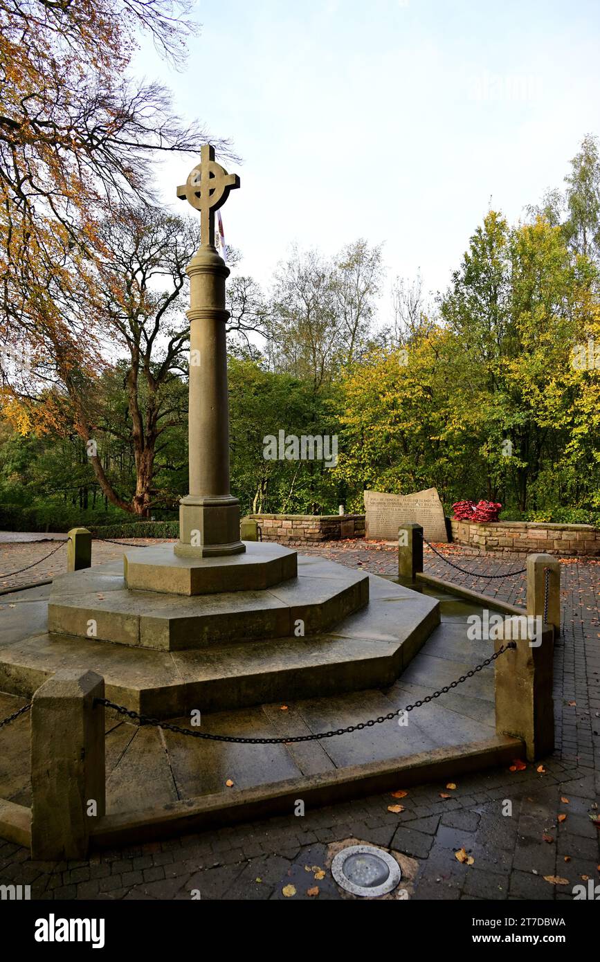 Around the UK - War Memorial in Astley Park, Chorley., UK Stock Photo