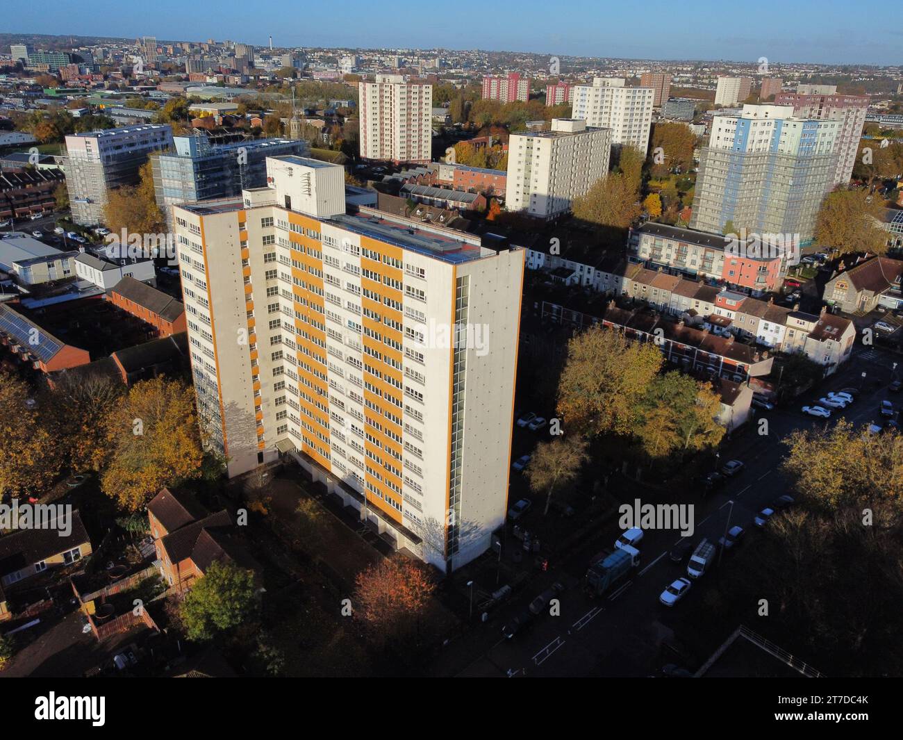 A view of Barton House, Bristol, where hundreds of residents were