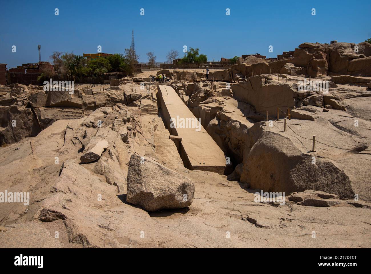 The unfinished obelisk, Aswan, Egypt Stock Photo