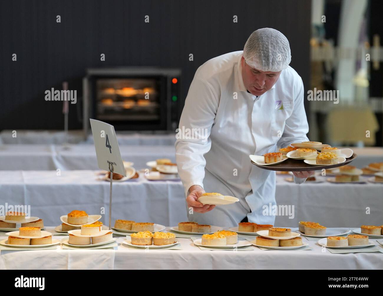 Pies are judged during the annual World Championship Scotch Pie Awards