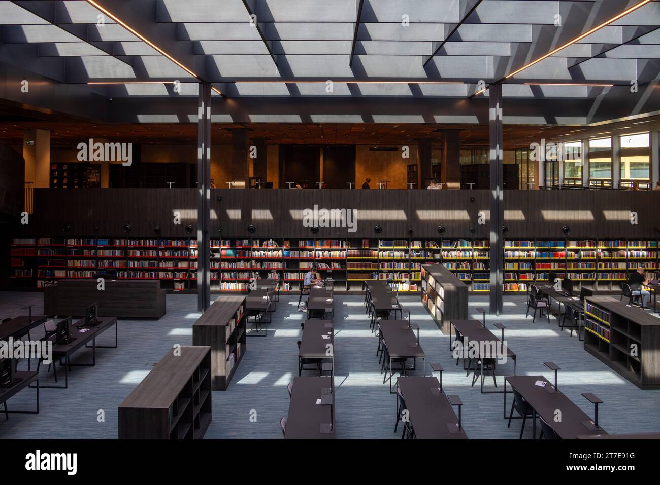 reading room, Polish National Library, Biblioteka Narodowa, Warsaw, Poland Stock Photo