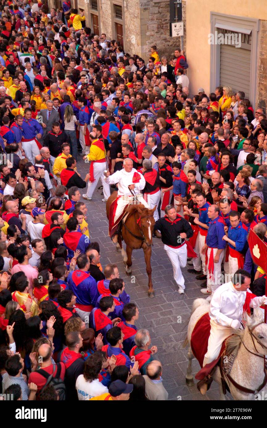 Europe. Italy. Umbria. Perugia. Gubbio. Feast of Candles. The Captains ...