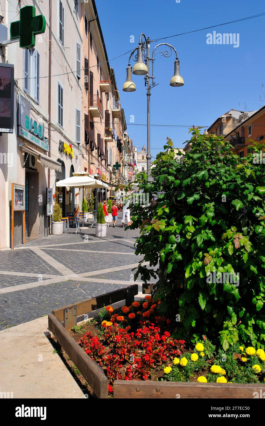 Via Berardi. Genzano. Lazio. Italy Stock Photo