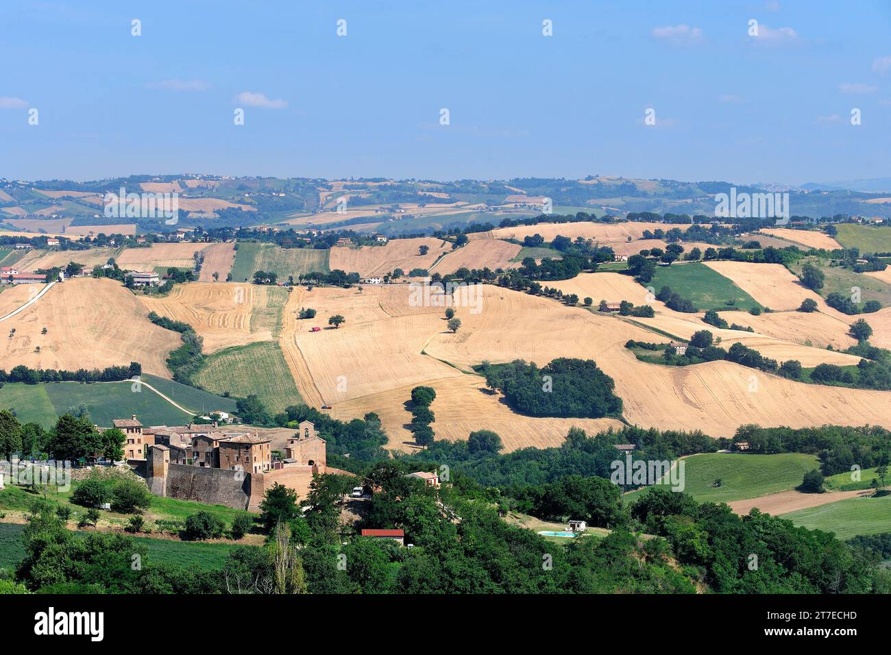 Loretello Castle. Arcevia. Marche. Italy Stock Photo