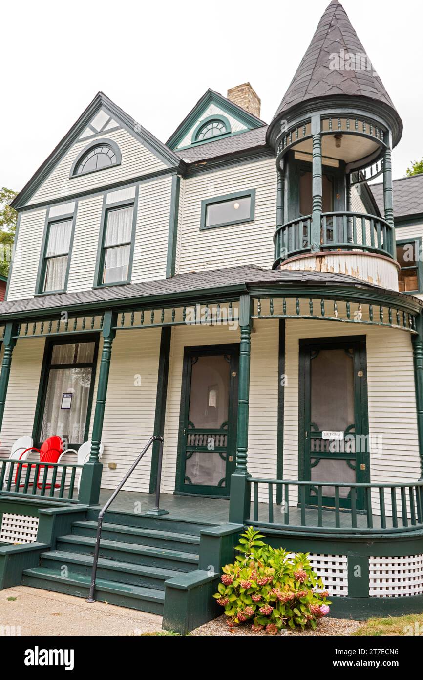 Muskegon, Michigan - The Scolnik House of the Depression Era, part of the Lakeshore Museum Center. Stock Photo