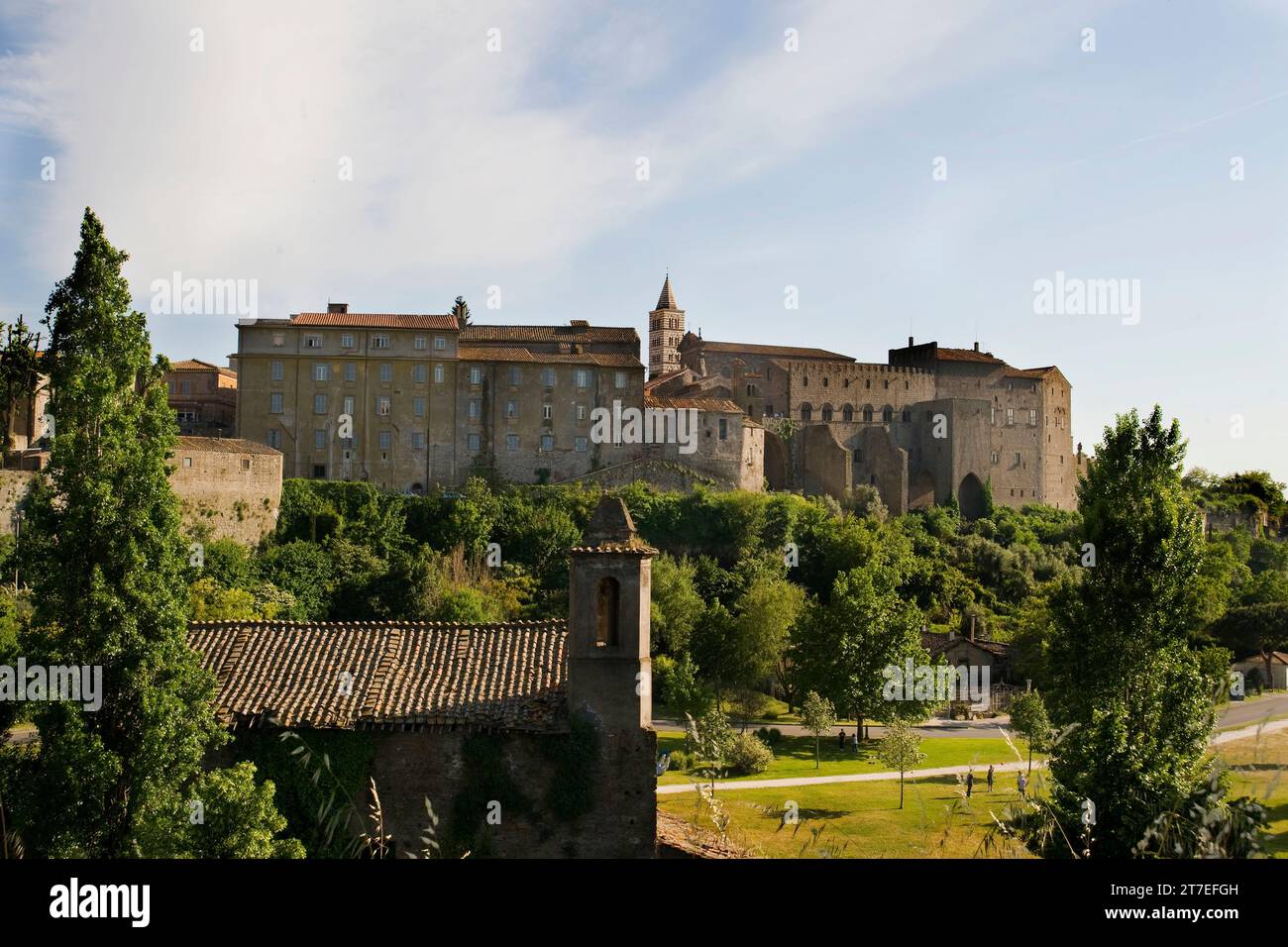 Palace of the Popes. Viterbo. Lazio. Italy Stock Photo