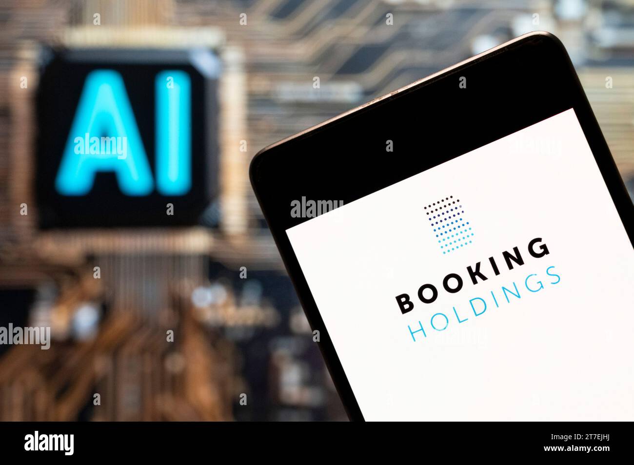 In this photo illustration the world s leader in online travel booking