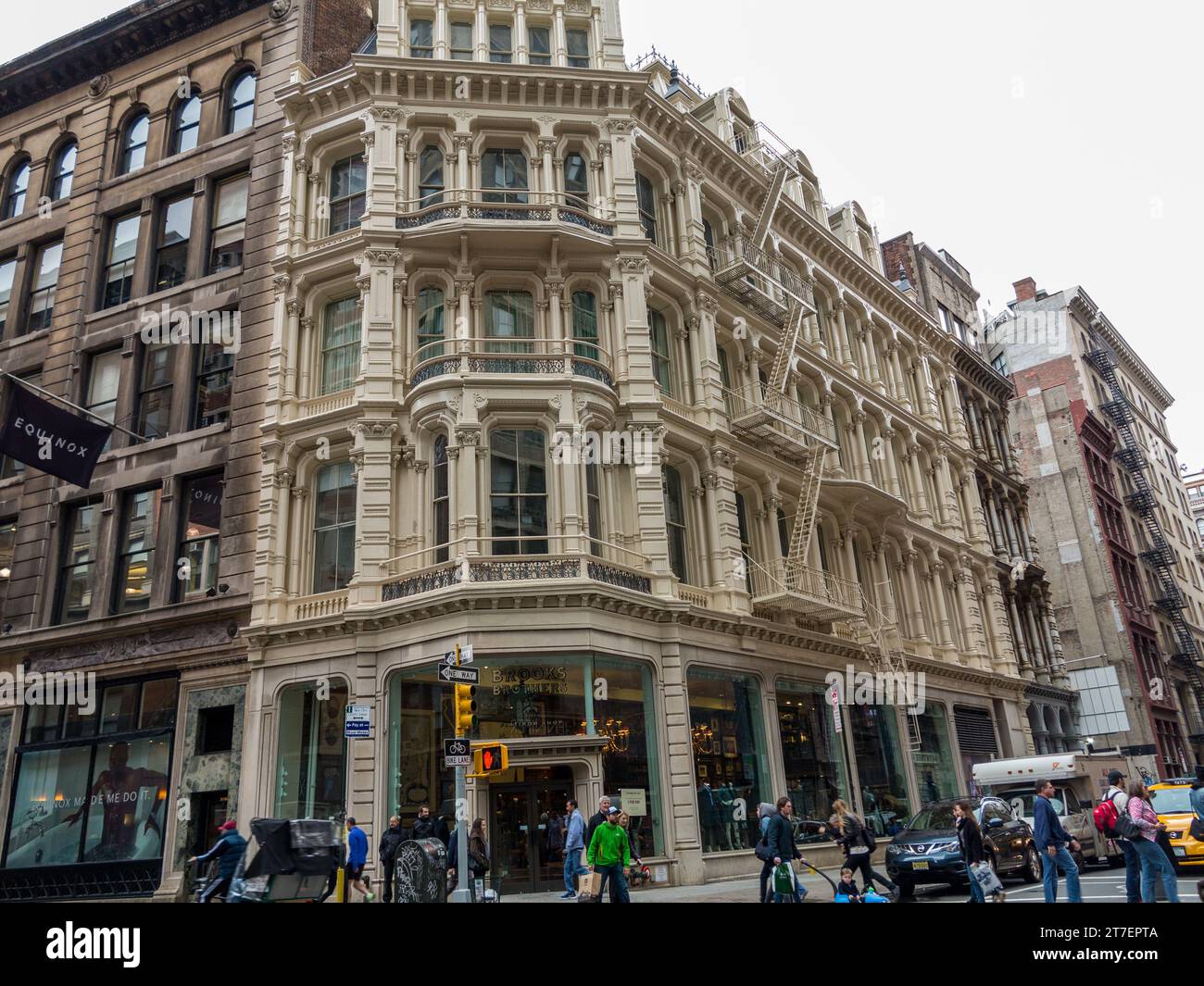 Heritage commercial building in Manhattan, New York, USA Stock Photo