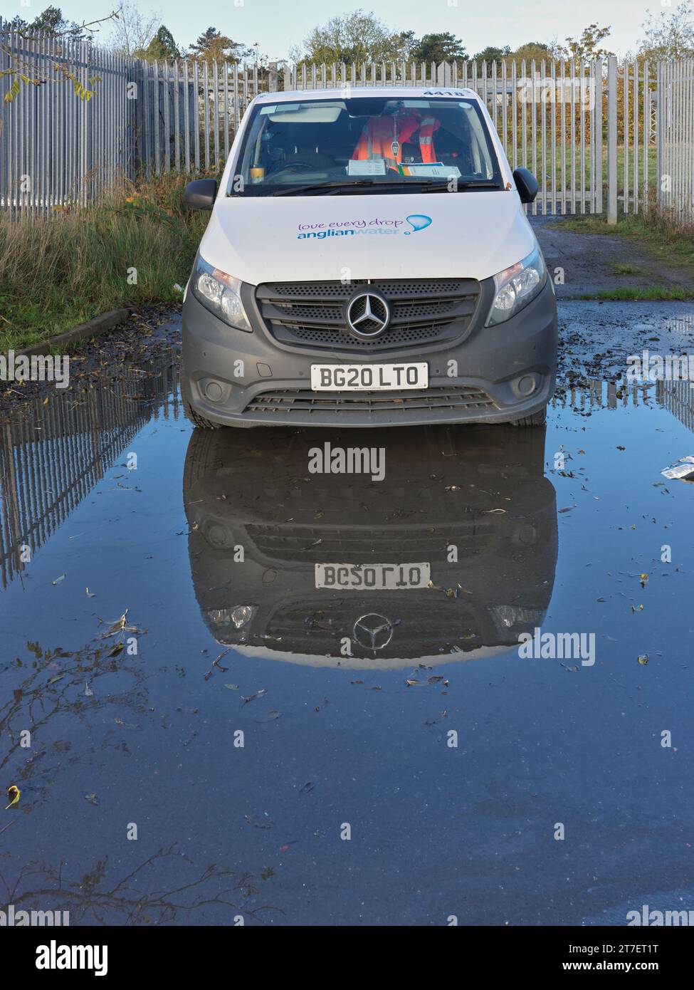 Puddle Van Anglianwater hi-res stock photography and images - Alamy