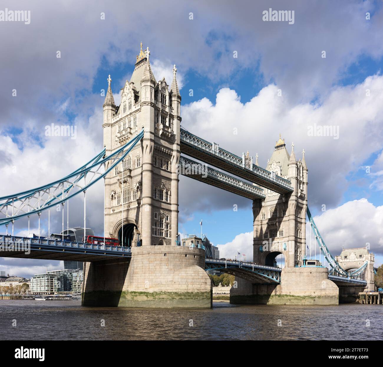 Tower Bridge over the river Thames, London, England. Stock Photo